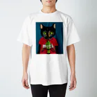 のっぴきならない。ラインスタンプ発売中ののっぴきならない/保護猫ビッケ Regular Fit T-Shirt