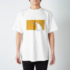 しろくまのかばん屋さん（SUZURI店）のしろくまさん（おれんじ） Regular Fit T-Shirt