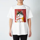 のっぴきならない。ラインスタンプ発売中ののっぴきならない/保護猫ジーア Regular Fit T-Shirt