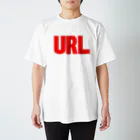 URLのURL赤-01 スタンダードTシャツ