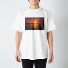 やまぴーの瀬戸内海と夕日シリーズ　 スタンダードTシャツ