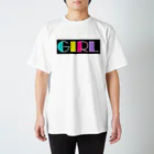 Ushi-Haruのレトロカラフル　GIRL Regular Fit T-Shirt