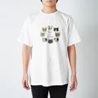 nemunoki paper itemの未来で出逢う猫 Regular Fit T-Shirt