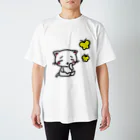 川原ナツミの子猫とちょうちょ Regular Fit T-Shirt