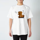 こぐま犬てんすけグッズショップのこぐま犬てんすけ燃え尽きポーズ Regular Fit T-Shirt