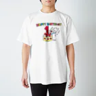 ウサギのウー by NIKUQ WORKSのいちどしかこない1さいの誕生日 Regular Fit T-Shirt