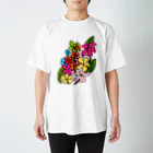 tsuki-hiroの手書きのお花 Regular Fit T-Shirt