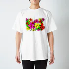 tsuki-hiroの手書きのお花 Regular Fit T-Shirt