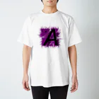 GashiのBLACK＆Purple スタンダードTシャツ