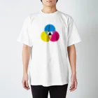 爆煙の色のベン図Tシャツ＿ スタンダードTシャツ