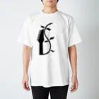 ほっぺた(o・ω・♥)のTシャツやさんのしゃっく応援シリーズ(黒) Regular Fit T-Shirt