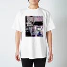 おまけの夜のNight Drive White Regular Fit T-Shirt