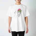 HÖGBRONのGlass_Strawberry+Matcha スタンダードTシャツ