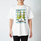 花と猫　オリジナルショップのcactus_cat Regular Fit T-Shirt