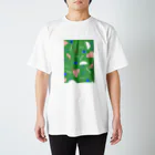 reinatakahashi_illustrationのKIKAGAKU GREEN スタンダードTシャツ