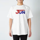 goingandsteadyのJun red and blue Regular Fit T-Shirt