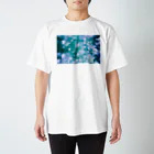 1203rihooooの雨の日の外国の海の中 スタンダードTシャツ