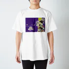 鱗粉館 suzuri別館の花の流れ スタンダードTシャツ