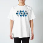 johnmacnの羊の群　青 Regular Fit T-Shirt