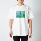 太陽drops -立華 圭グッズショップ-の10時の海 スタンダードTシャツ