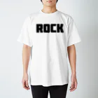 AliviostaのRock ロック シンプルBIGロゴ ストリートファッション Regular Fit T-Shirt