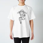 Oedo CollectionのEdocolle Girl(Black Line) Regular Fit T-Shirt