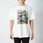 お台場ローズベイデザインのフラワーアートディッシ Regular Fit T-Shirt