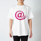 フォーヴァのat sign pink スタンダードTシャツ