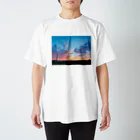 モモたろ屋の夏の夕焼けフォトグラフ スタンダードTシャツ