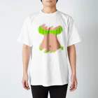 りおたのおっぱいTシャツ(YELLOW GREEN) スタンダードTシャツ