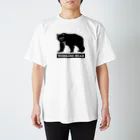 WORKING BEARのWORKING BEAR Black Logo Regular Fit T-Shirt