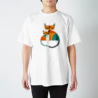 サタケシュンスケ｜イラストレーターのネコ（2） Regular Fit T-Shirt