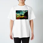 創作工房muccoの夕暮れの薔薇空 スタンダードTシャツ