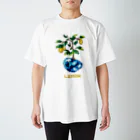 芹石せいじの鉱石×植物ドット　レモン Regular Fit T-Shirt