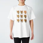 mofugeの荒ぶるコーギー もりもり Regular Fit T-Shirt