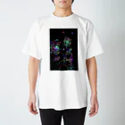 yuka sugita SAKUSHIのゼンタングル×スクラッチアート風 Regular Fit T-Shirt
