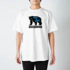 WORKING BEARの【WORKING BEAR】Paws Up! Blue ver スタンダードTシャツ