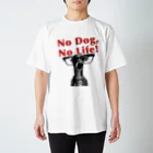 イロハのNo dog,No life! 赤 Regular Fit T-Shirt