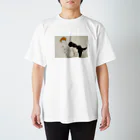 Art Baseのエゴン・シーレ / 1913 / Woman in Black Stockings / Egon Schiele Regular Fit T-Shirt