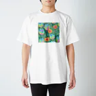 下之下の虹色芝生 Regular Fit T-Shirt