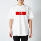 五十島啓人の50　赤 Regular Fit T-Shirt