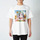 朏らぱんのへやの女の子は笑顔が一番 Regular Fit T-Shirt