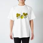 るんるんゆるきゃらのひまわりぴよたそ Regular Fit T-Shirt