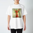 The Art FatherのGazelle watercolor painting design. スタンダードTシャツ