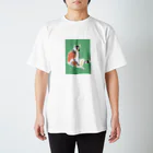 yuka sugita SAKUSHIのアメコミ風×ワオキツネザル Regular Fit T-Shirt