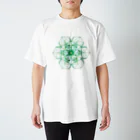 結晶ふりいくの金緑石（４連双晶の３Dデータ） Regular Fit T-Shirt