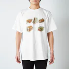 995(ｷｭｳｷｭｳｺﾞ)のパンとねこ Regular Fit T-Shirt