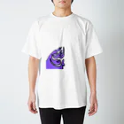 junsen　純仙　じゅんせんのJUNSEN SETA （瀬田 純仙）COOL JAPAN　紫の小言 スタンダードTシャツ