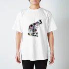 ゆるりんマルシェのゆるりんマルシェ 猫-1 スタンダードTシャツ