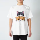 スナネコシンドバッド SUZURIキャラバンのしばねこ スタンダードTシャツ